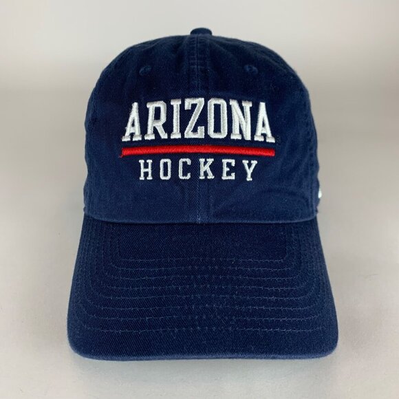 Arizona Wildcats Hockey NCAA Navy Blue Nike Heritage86 Relaxed Fit Strapback Hat - Picture 2 of 5